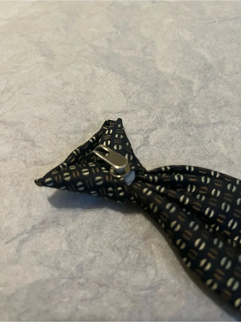 Boys Black Geometric Pattern Tie